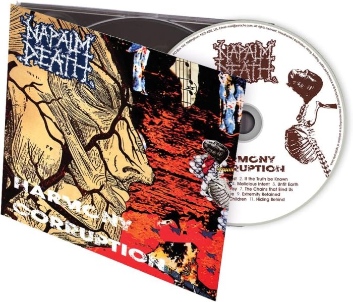 Napalm Death - Harmony Corruption (2024 digipak reissue with bonus track) - CD - New