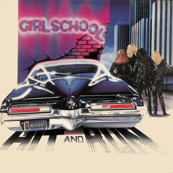 Girlschool - Hit And Run (2022 Strawberry Pink vinyl gatefold reissue) - Vinyl - New