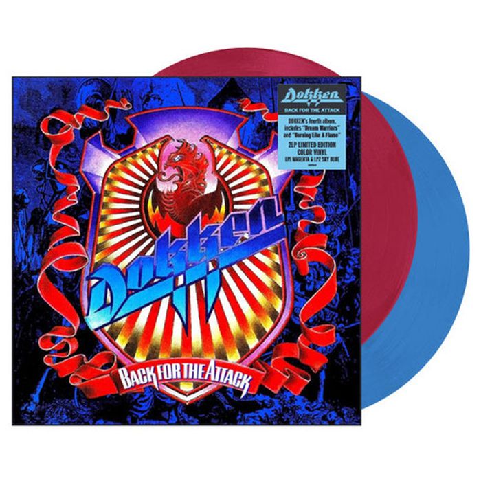 Dokken - Back For The Attack (Ltd. Ed. 2024 2LP Magenta/Sky Blue vinyl reissue) - Vinyl - New
