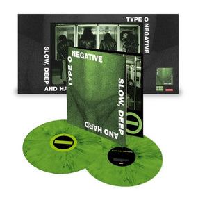 Type O Negative - Slow, Deep And Hard (2024 2LP Green & Black Marbled vinyl gatefold reissue) - Vinyl - New