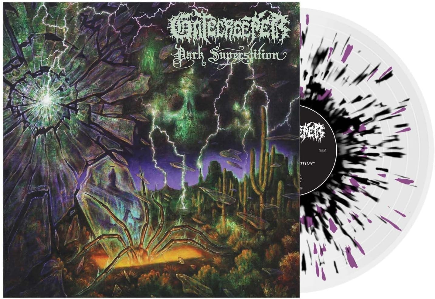 Gatecreeper - Dark Superstition (Clear with Black & Purple Splatter vinyl) - Vinyl - New