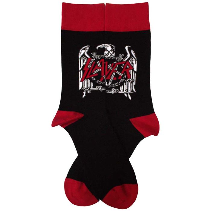 Slayer - Black Crew Socks (Fits Sizes 7 to 11) - Eagle