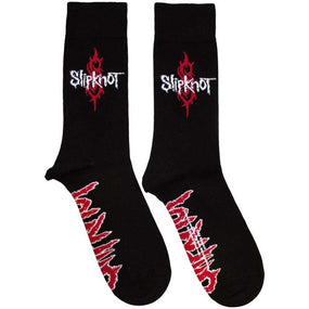 Slipknot - Black Crew Socks (Fits Sizes 7 to 11) - Logo & Tribal S