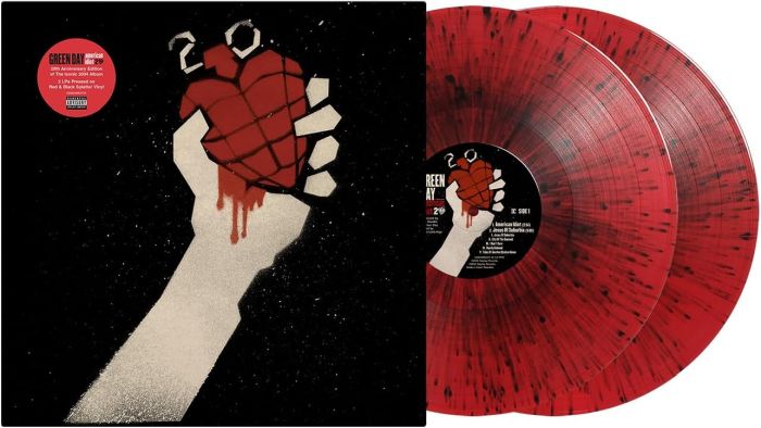 Green Day - American Idiot (2024 20th Anniversary Ed. 2LP Red & Black Splatter vinyl gatefold reissue) - Vinyl - New