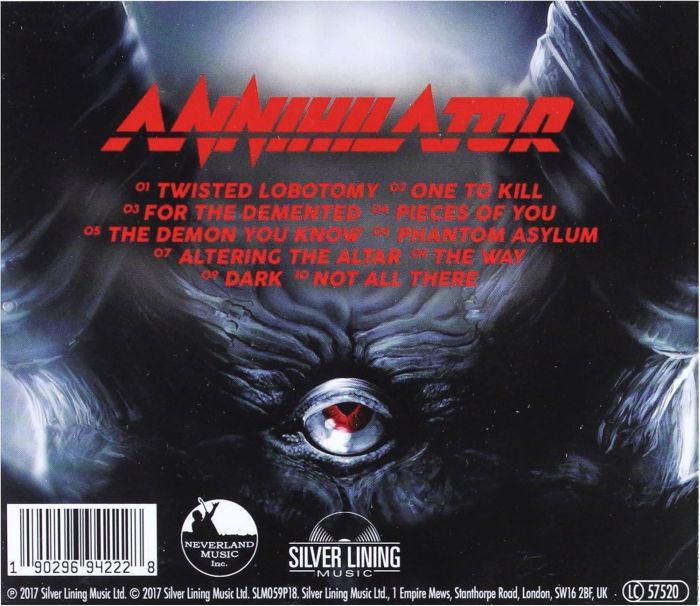 Annihilator - For The Demented - CD - New