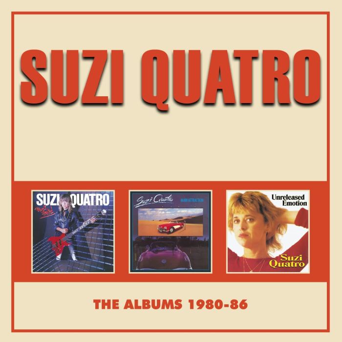 Quatro, Suzi - Albums 1980-86, The (Rock Hard/Main Attraction/Unreleased Emotion) (3CD Box Set with bonus tracks) - CD - New