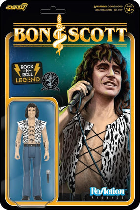 ACDC - Bon Scott (Wave 2 - High Voltage) 3.75 inch Super7 ReAction Figure