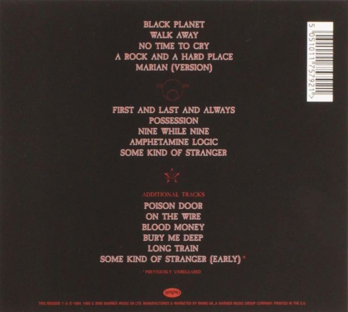 Sisters Of Mercy - First And Last And Always (2006 reissue with 6 bonus tracks) - CD - New