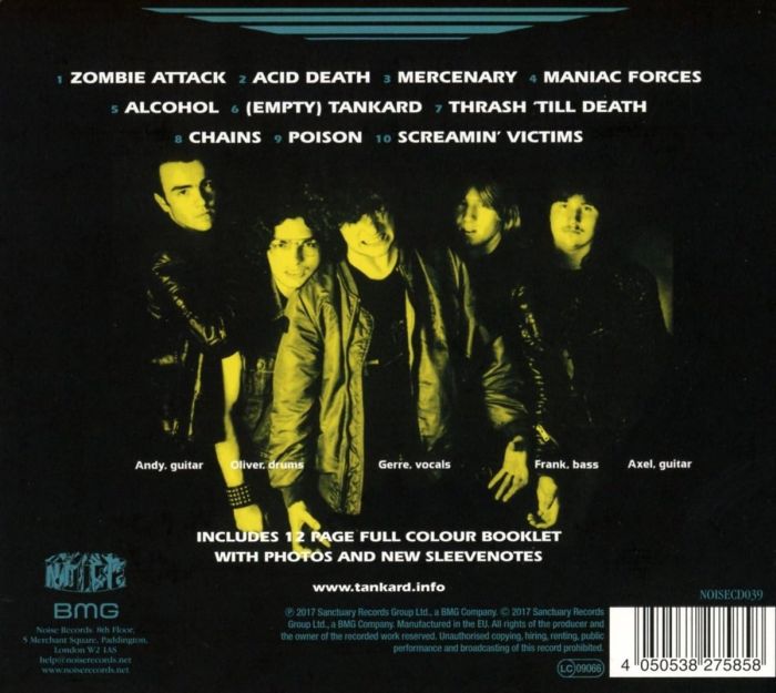 Tankard - Zombie Attack (2017 Deluxe Ed. digipak reissue) - CD - New