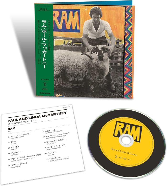 McCartney, Paul - Ram (2024 Jap. SHM-CD remastered LP replica reissue) - CD - New