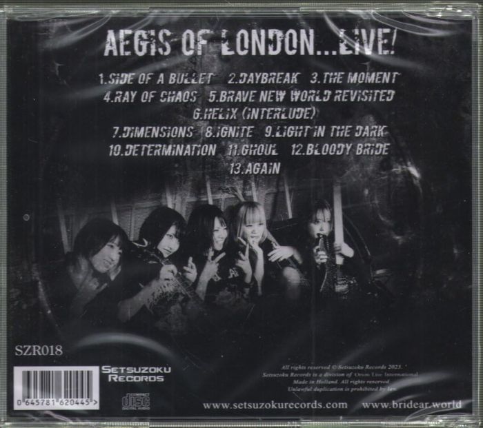 Bridear - Aegis Of London...Live! - CD - New