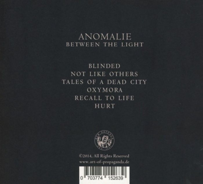 Anomalie - Between The Light - CD - New