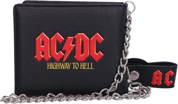 ACDC - Highway To Hell - Bi-Fold Wallet with Chain - Leather