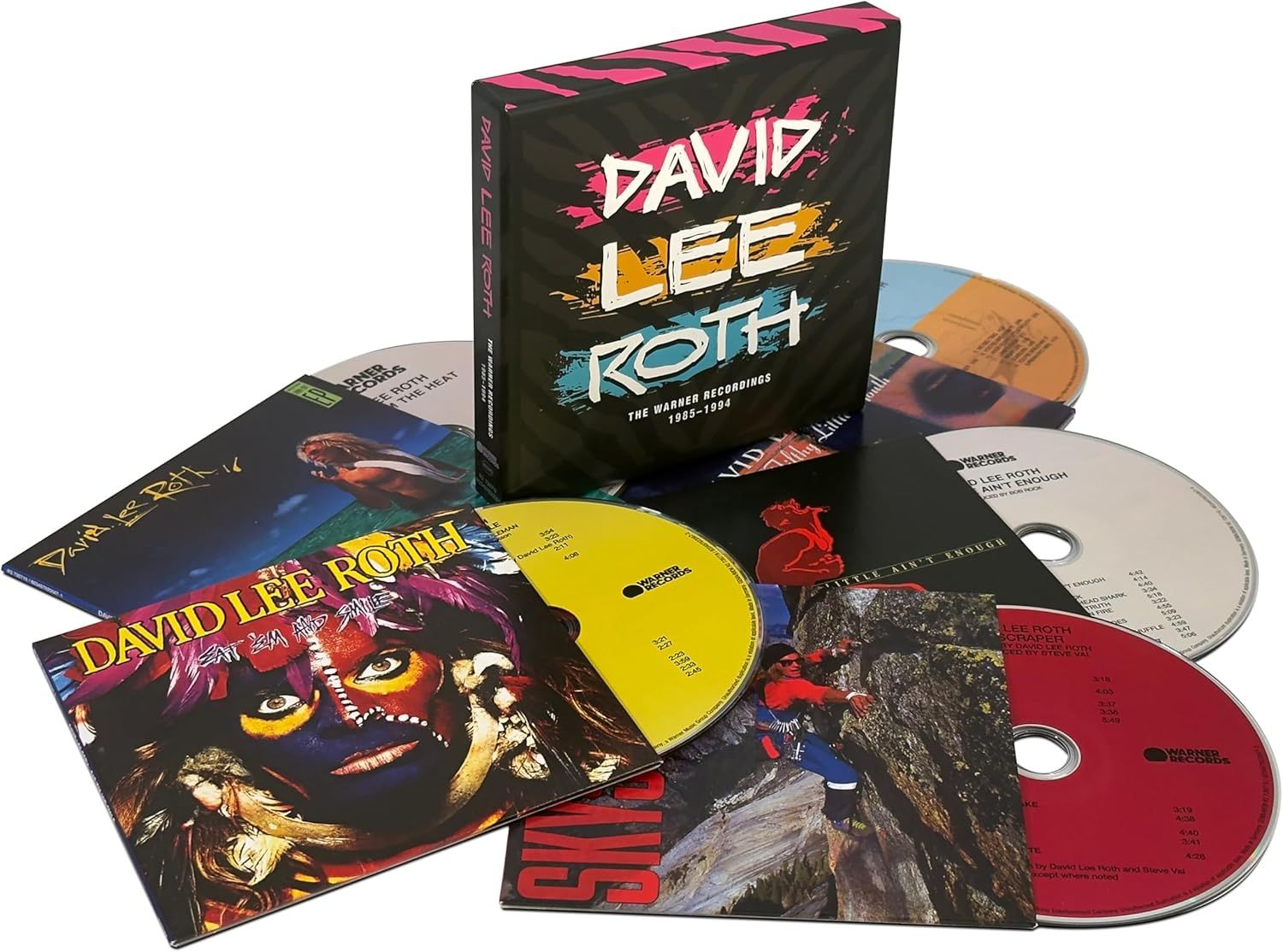 Roth, David Lee - Warner Recordings 1985-1994, The (Crazy From The Heat/Eat 'Em And Smile/Skyscraper/A Little Ain't Enough/Your Filthy Little Mouth) (Ltd. Ed. 5CD Box Set) - CD - New