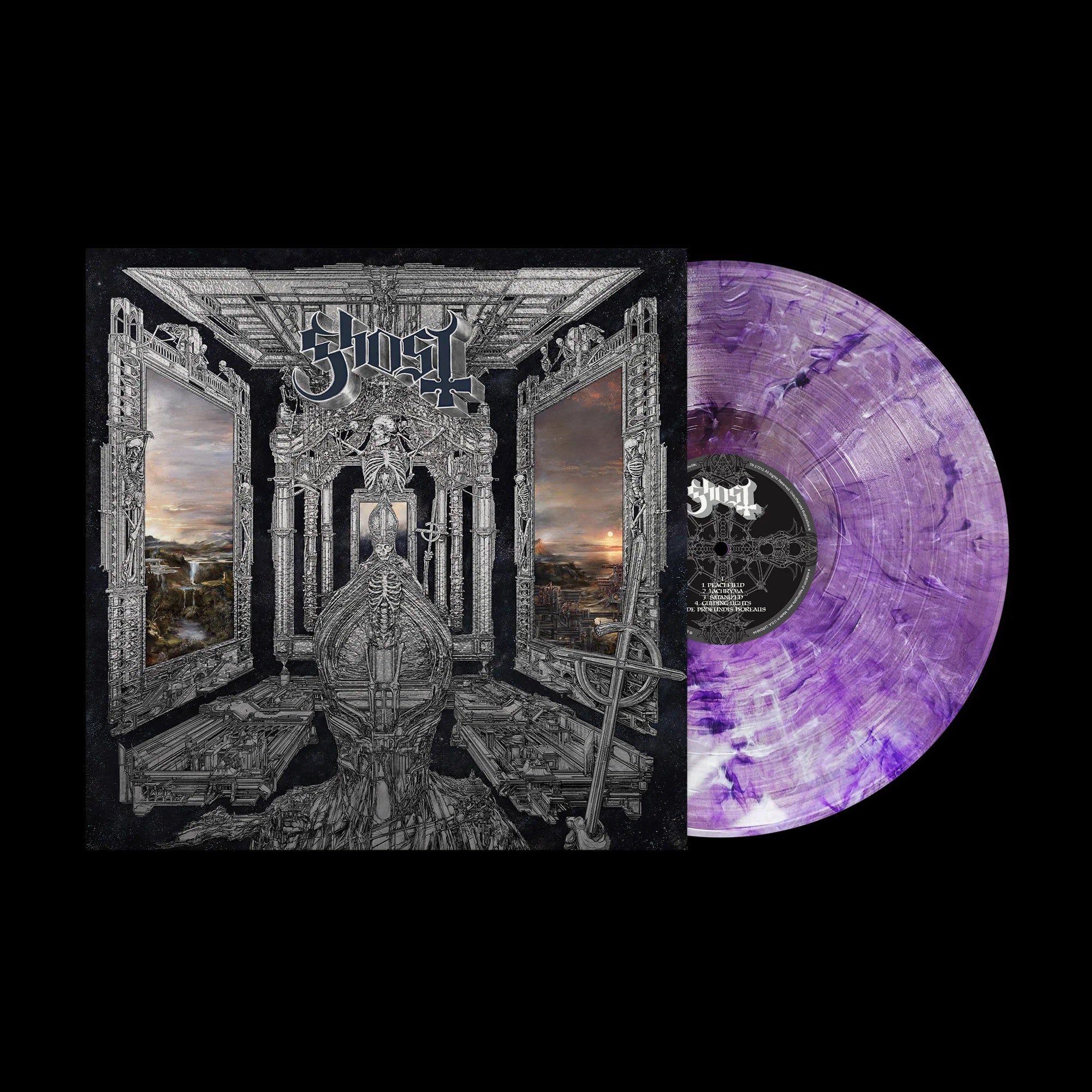Ghost - Skeleta (Utopia Exclusive Purple Silver Mist Blend) - GRUCIFIX STAMPED INNER SLEEVE - Vinyl - New