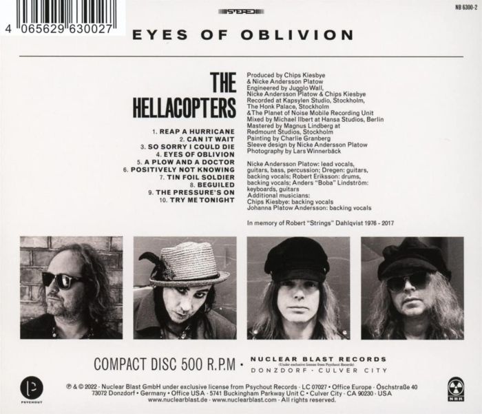 Hellacopters - Eyes Of Oblivion (Euro.) - CD - New