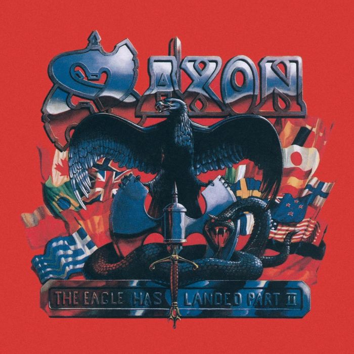 Saxon - Eagle Has Landed Part II, The (red vinyl 1000 printed, individually numbered 2LP set) - Vinyl - New
