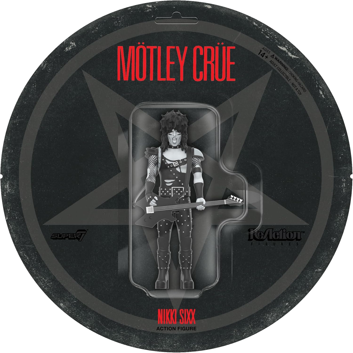 Motley Crue - Nikki Sixx (Shout At The Devil - Wave 2) 3.75 inch Super7 ReAction Figure