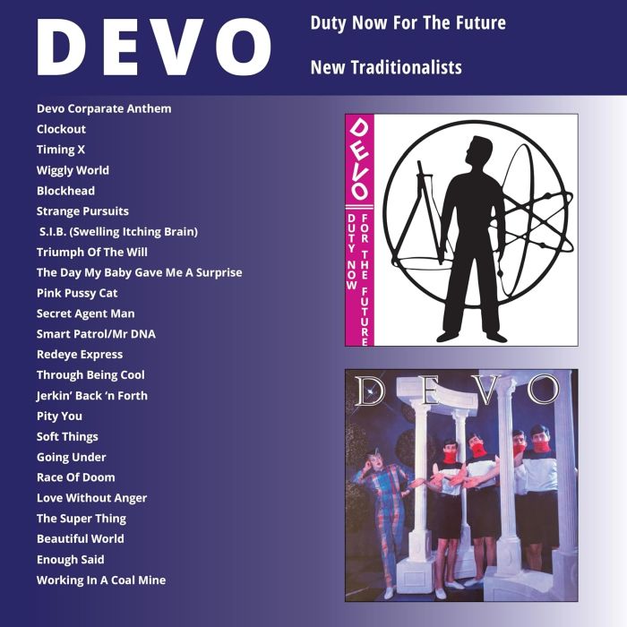 Devo - Duty Now For The Future/New Traditionalists (2025 reissue) - CD - New