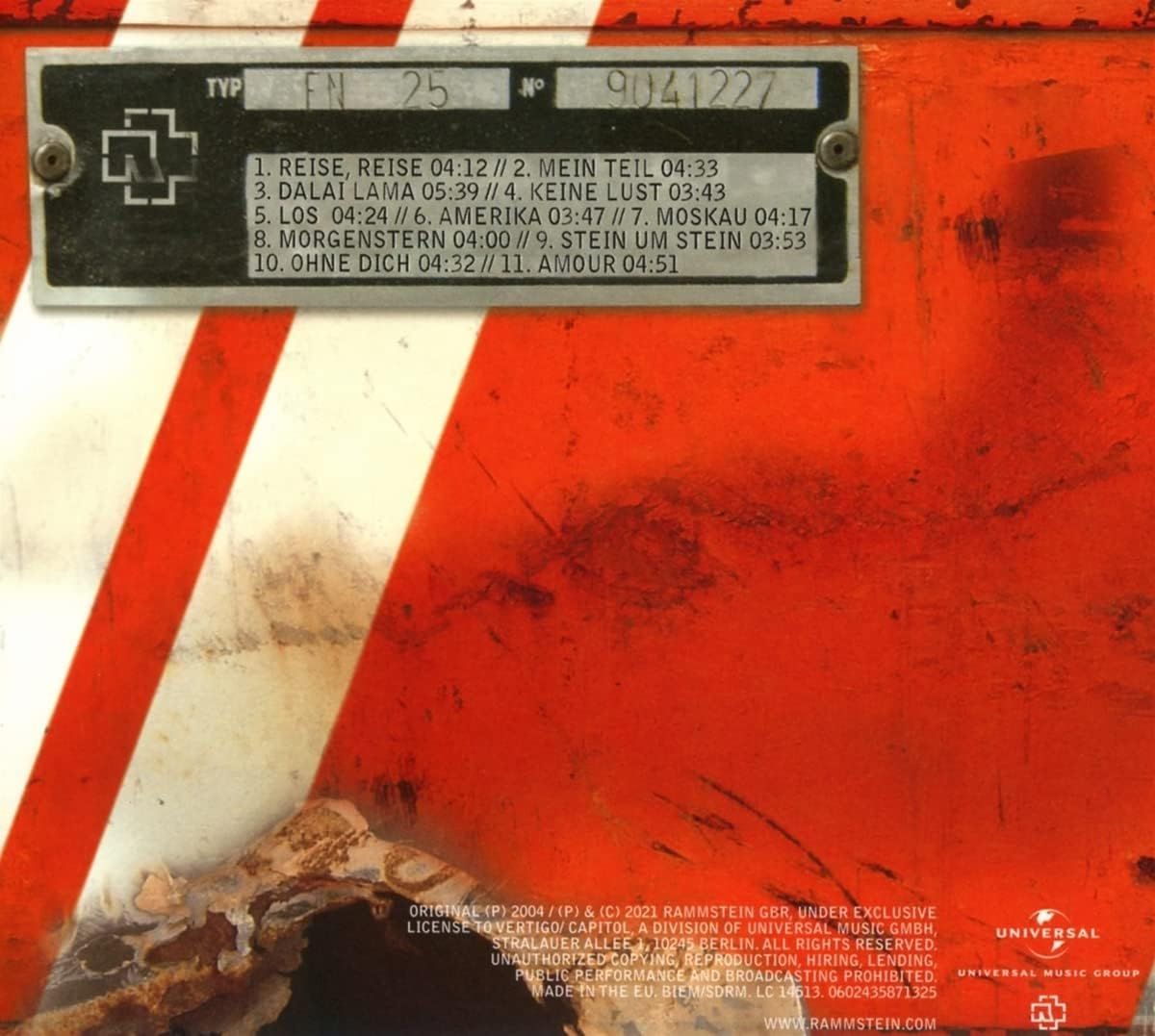 Rammstein - Reise, Reise (2021 digipak reissue) - CD - New