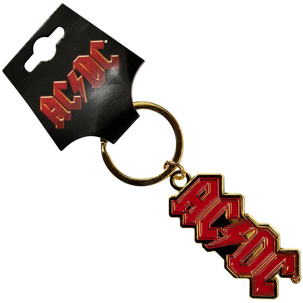 ACDC - Keyring (Logo Red & Gold)