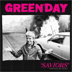 Green Day - Saviors: Edition De Luxe (Ltd. Deluxe Ed. 2025 2LP Indie Exclusive Clear with Hot Pink Splatter vinyl gatefold reissue) - Vinyl - New