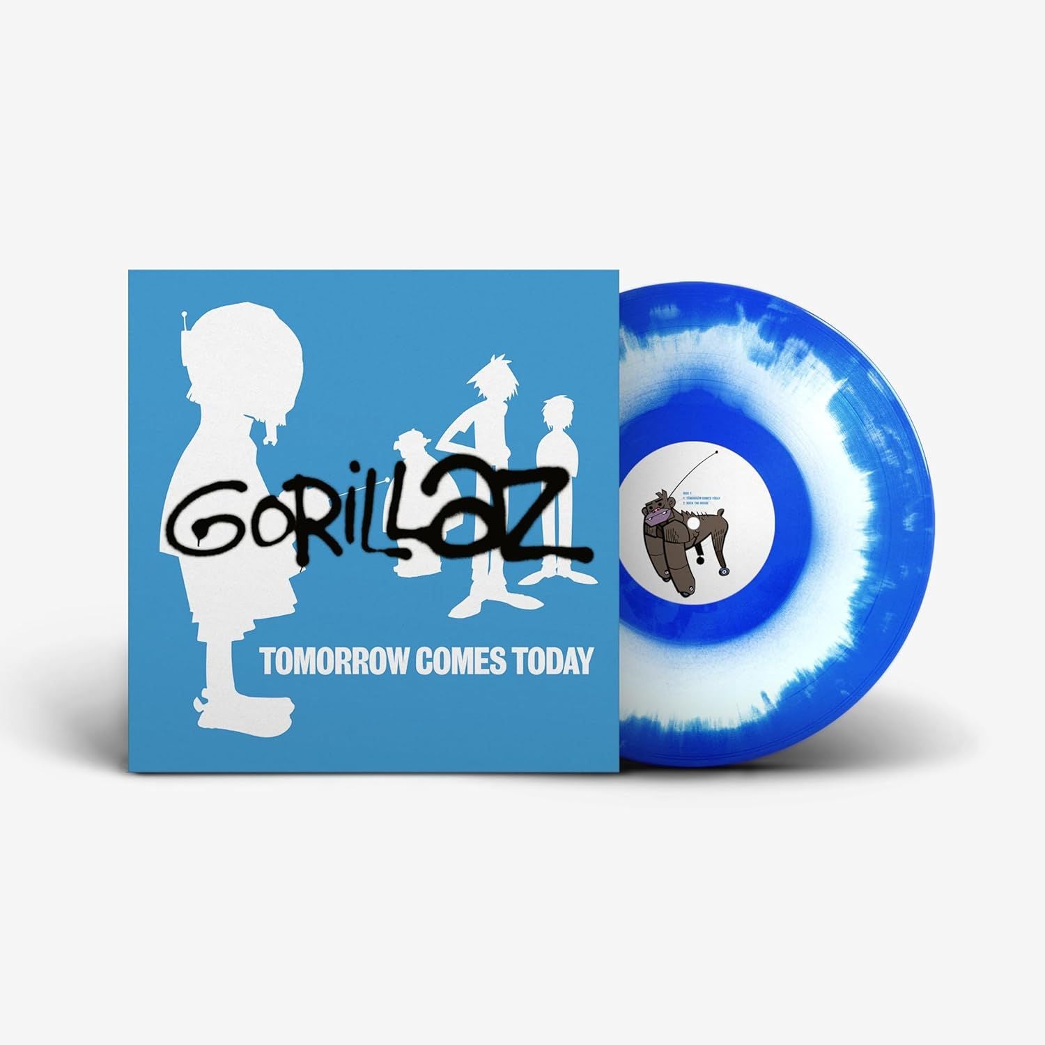 Gorillaz - Tomorrow Comes Today (Ltd. Ed. 25th Anniversary 2025 White & Blue Colour-In-Colour vinyl 12" EP reissue) - Vinyl - New