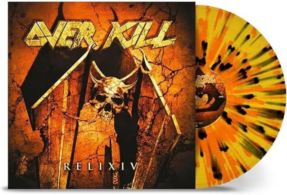 Overkill - ReliXIV (2025 Yellow with Orange & Black Splatter vinyl gatefold reissue) - Vinyl - New