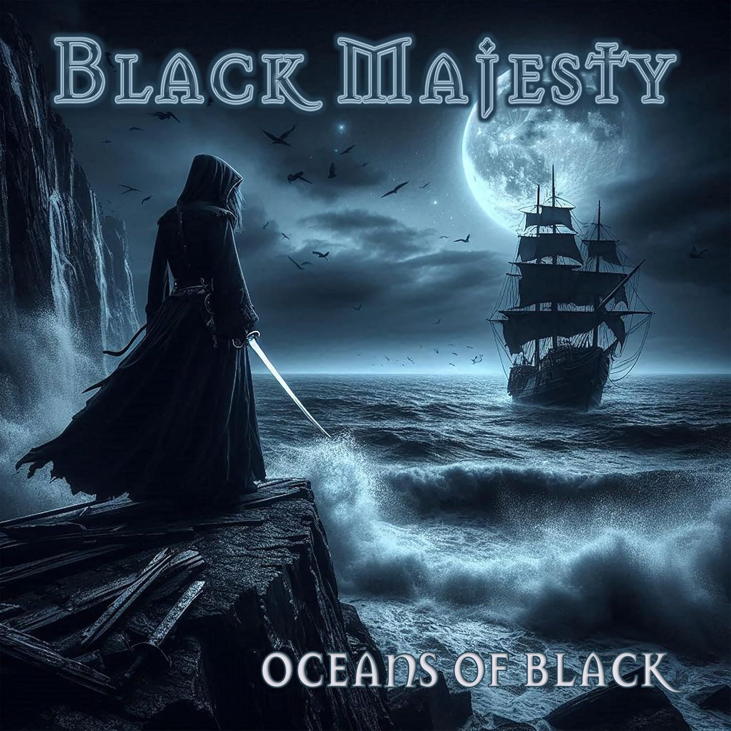 Black Majesty - Oceans Of Black (Ltd. Ed. First Press Marbled Blue vinyl - 300 copies) - Vinyl - New