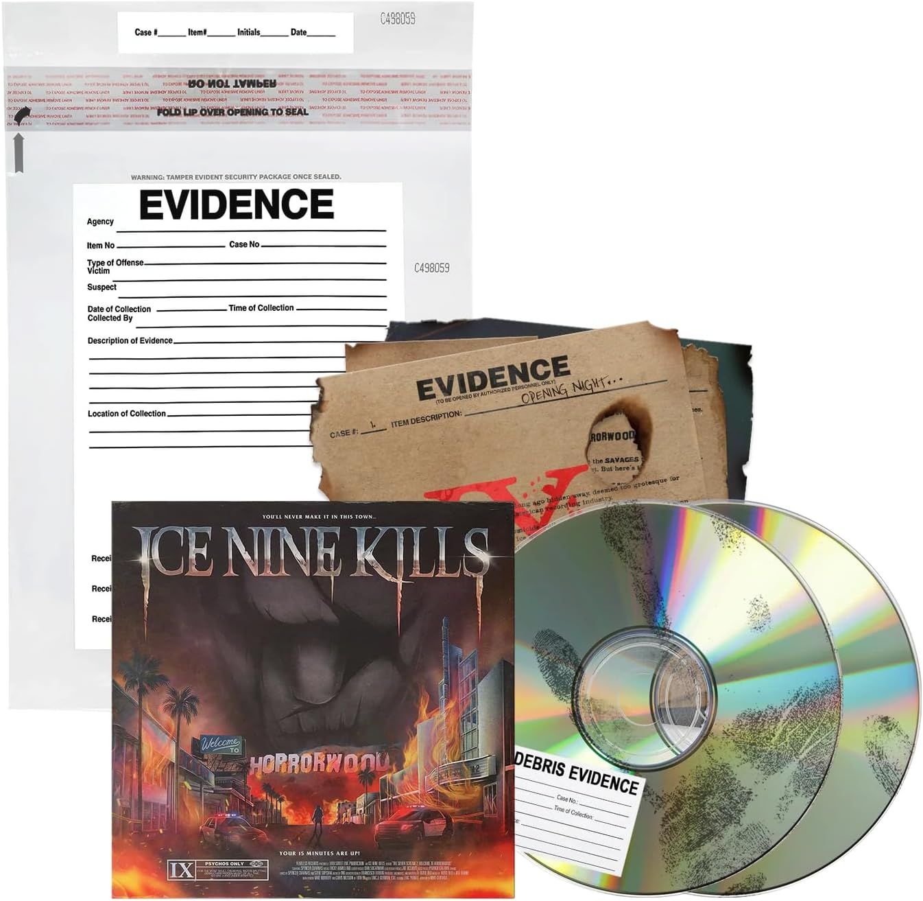 Ice Nine Kills - Welcome To Horrorwood: Under Fire (Ltd. Deluxe Ed. 2CD packaged in evidence bag) - CD - New