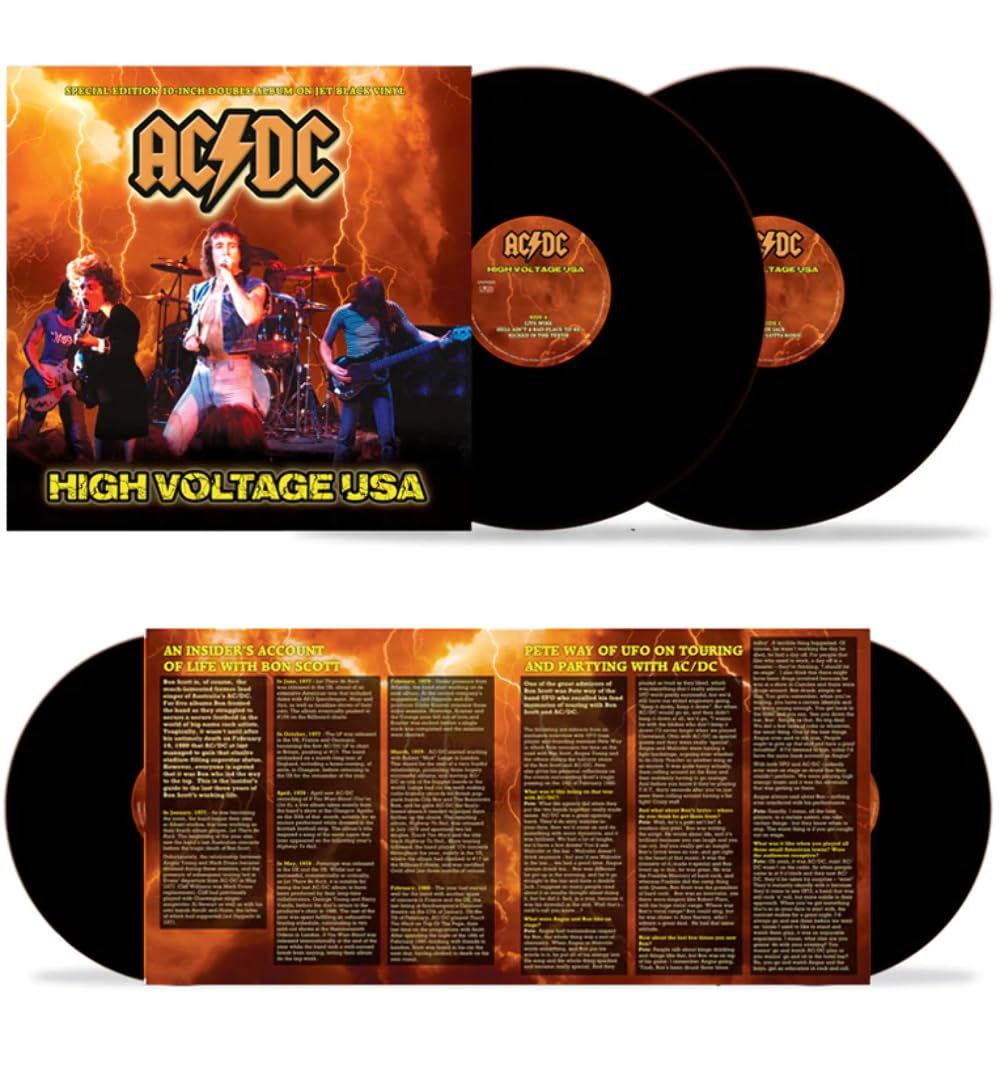 ACDC - High Voltage USA: The Legendary Broadcast - The Old Waldorf San Francisco 3rd September 1977 (Special Ltd. Ed. 2x10" Jet Black vinyl gatefold - numbered ed. of 2000) - Vinyl - New