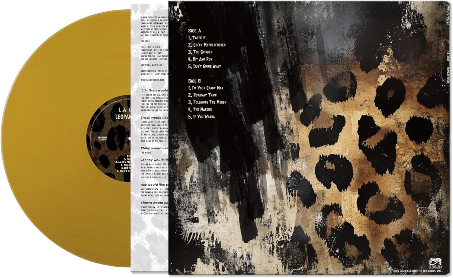 L.A. Guns - Leopard Skin (Ltd. Ed. Gold vinyl) - Vinyl - New