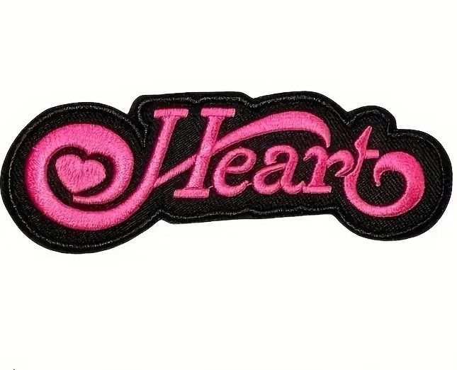 Heart - Logo (110mm x 40mm) Sew-On Patch