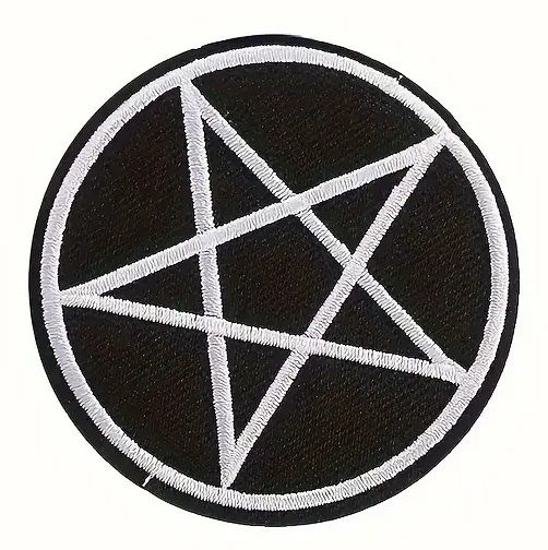 Pentagram - Round (60mm) Sew-On Patch