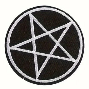 Pentagram - Round (60mm) Sew-On Patch