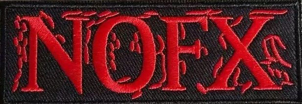 NOFX - Logo Red (100mm x 35mm) Sew-On Patch