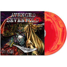 Avenged Sevenfold - City Of Evil (20th Anniversary 2025 2LP Orange & Red Swirl vinyl gatefold reissue) - Vinyl - New