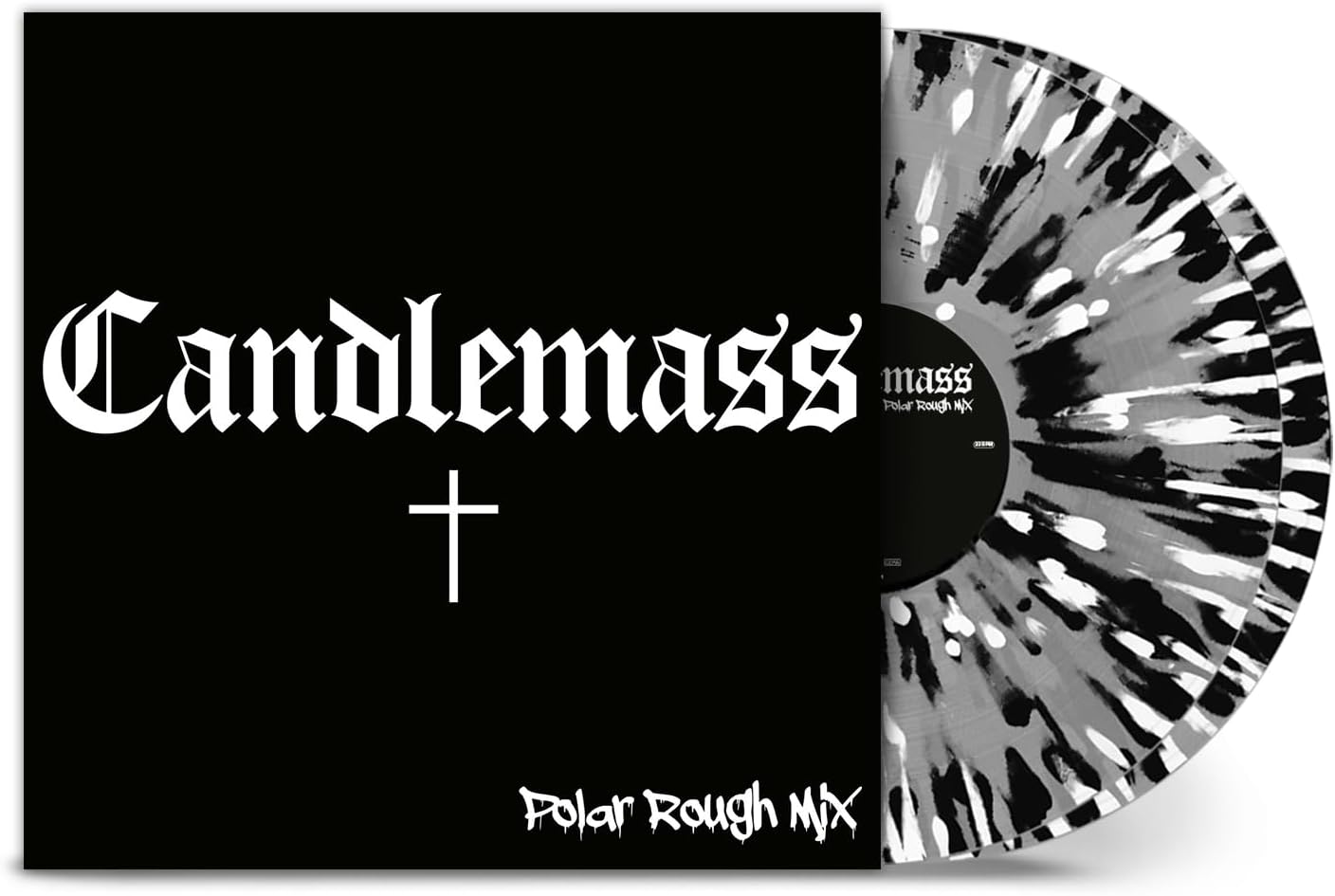 Candlemass - Candlemass: Polar Rough Mix (20th Anniversary 2025 2LP Clear with Black & White Splatter vinyl remixed & remastered gatefold reissue) - Vinyl - New