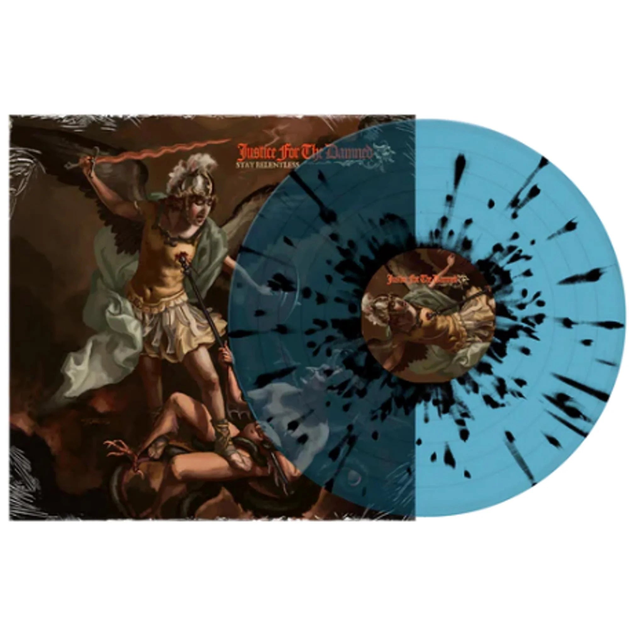 Justice For The Damned - Stay Relentless (Ltd. Ed. Transparent Blue with Black Splatter vinyl gatefold - 300 copies) - Vinyl - New
