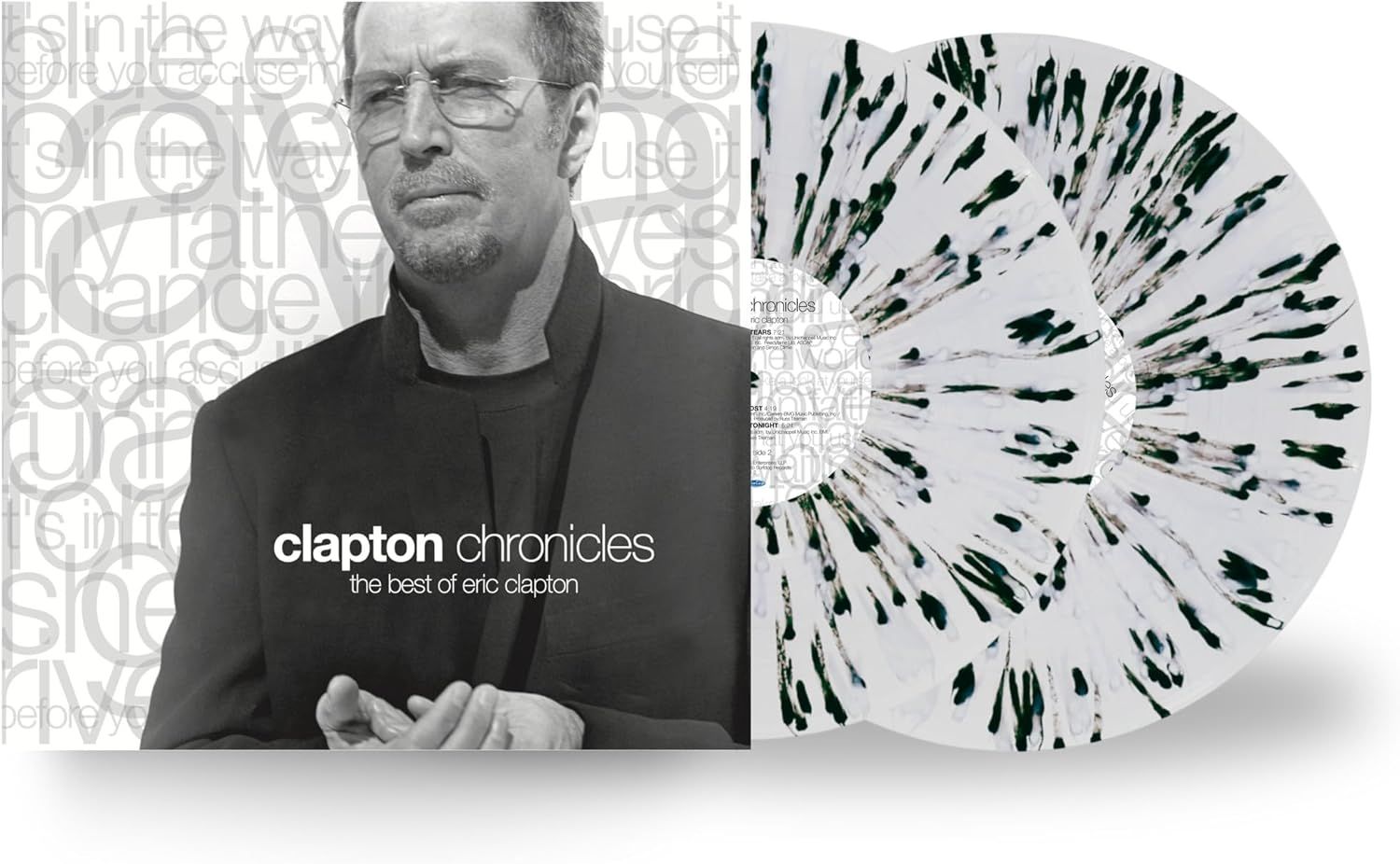 Clapton, Eric - Clapton Chronicles: The Best Of Eric Clapton (2025 2LP Black & White Splatter vinyl reissue) - Vinyl - New