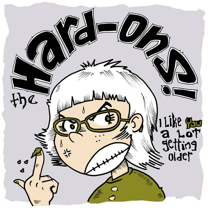 Hard-Ons - I Like You A Lot Getting Older (Ltd. Clear with Gold Smoke vinyl, 100 printed, with Hand-Drawn signed A4 art) - Vinyl - New