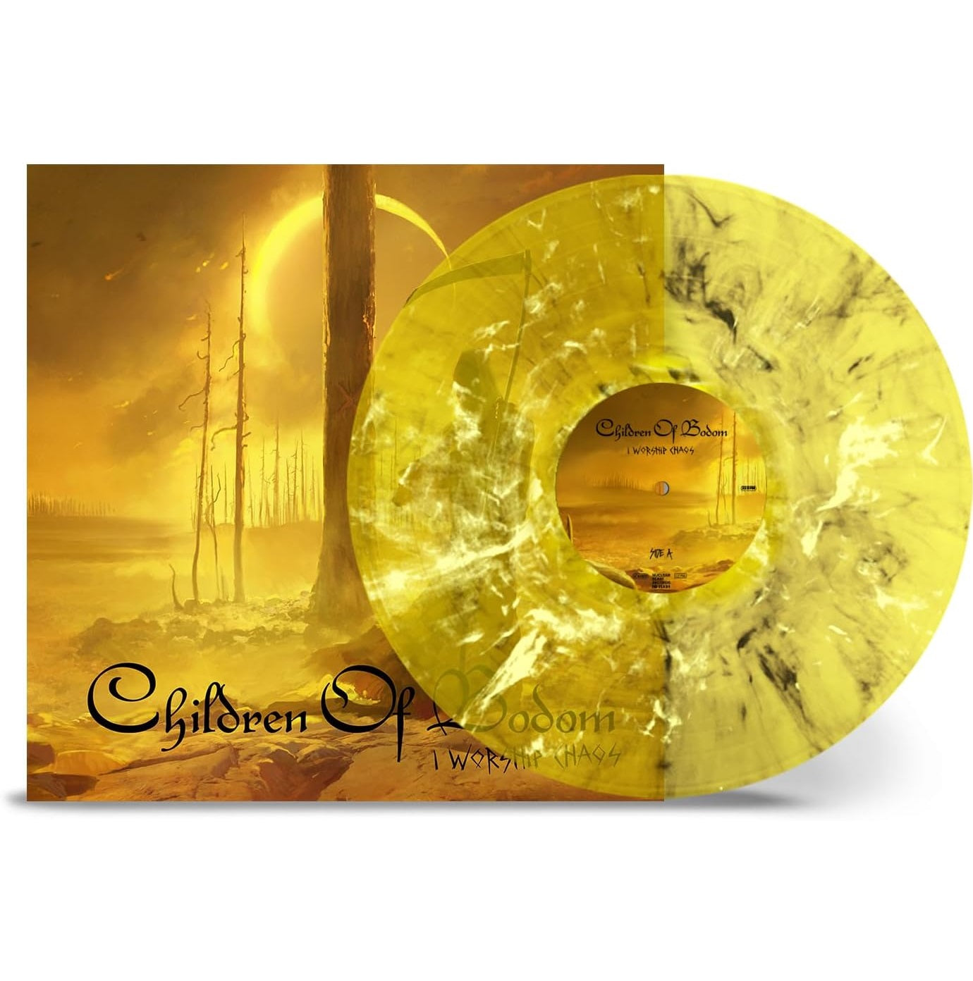 Children Of Bodom - I Worship Chaos (Ltd. 10th Anniversary Ed. 2025 180g Transparent Yellow with White & Black Marbled vinyl gatefold reissue) - Vinyl - New