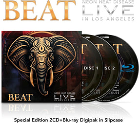 Beat (Belew/Vai/Levin/Carey) - Live (2CD/Blu-Ray with slipcase) (RA/B/C) - CD - New