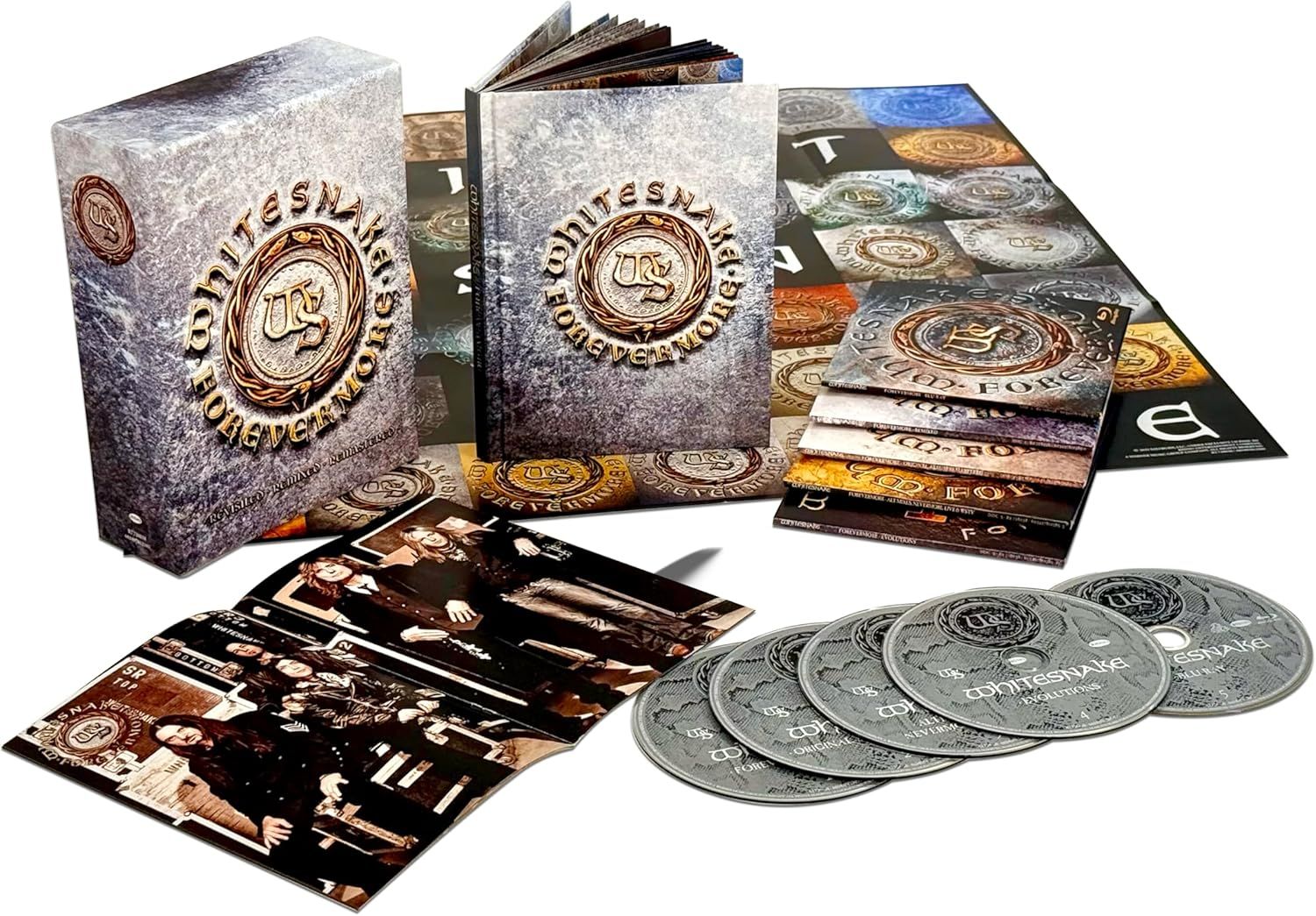Whitesnake - Forevermore: Revisited, Remixed, Remastered (Deluxe Ed. 4CD/Blu-Ray Box Set with 60 page book, replica tour book & poster) - CD - New
