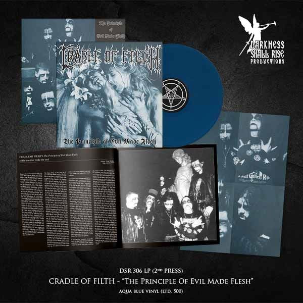 Cradle Of Filth - Principle Of Evil Made Flesh, The (Ltd. Ed. Aqua Blue vinyl remastered reissue - 500 copies) - Vinyl - New