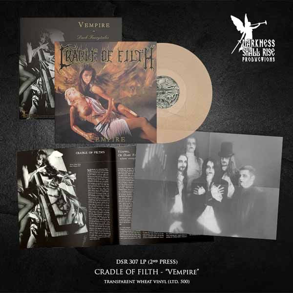 Cradle Of Filth - Vempire, Or Dark Faerytales In Phallustein (Ltd. Ed. Transparent Wheat vinyl remastered reissue - 500 copies) - Vinyl - New