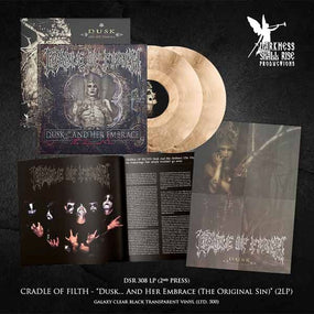 Cradle Of Filth - Dusk... And Her Embrace: The Original Sin (Ltd. Ed. 2LP Galaxy Clear Black Transparent vinyl remastered reissue - 500 copies) - Vinyl - New