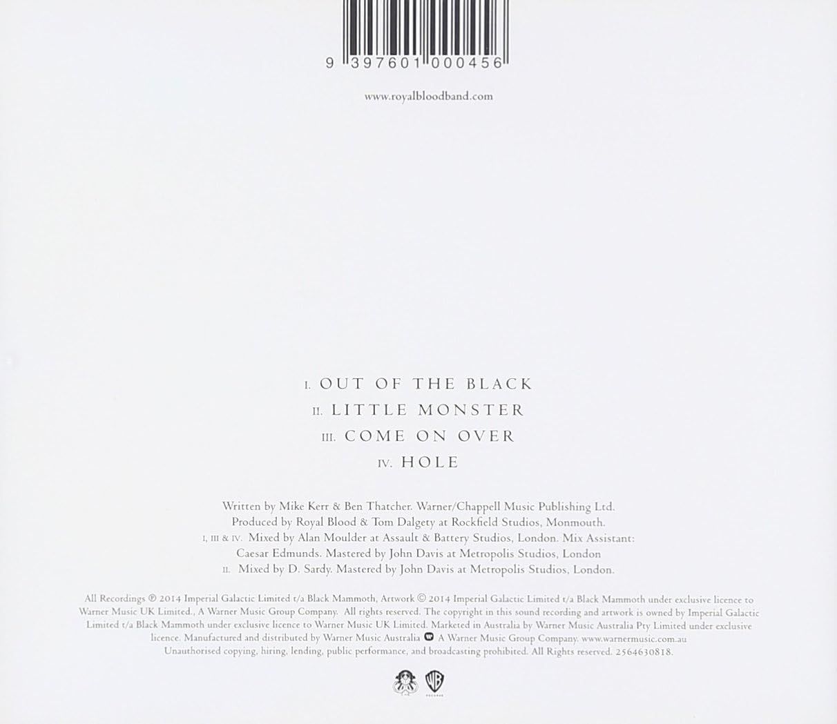 Royal Blood - Out Of The Black EP - CD - New