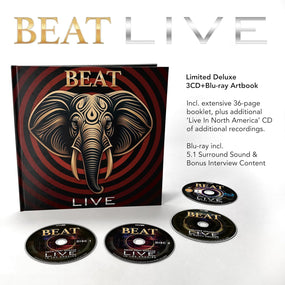 Beat (Belew/Vai/Levin/Carey) - Live (Ltd. Deluxe Ed. 3CD/Blu-Ray Artbook) (RA/B/C) - CD - New