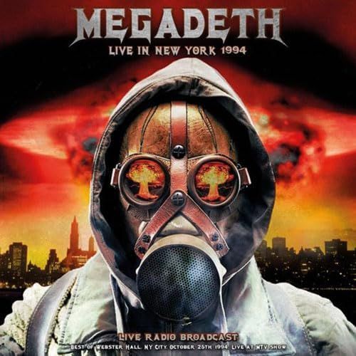 Megadeth - Live in New York 1994 Live Radio Broadcast (180g Red & Black Splatter vinyl) - Vinyl - New